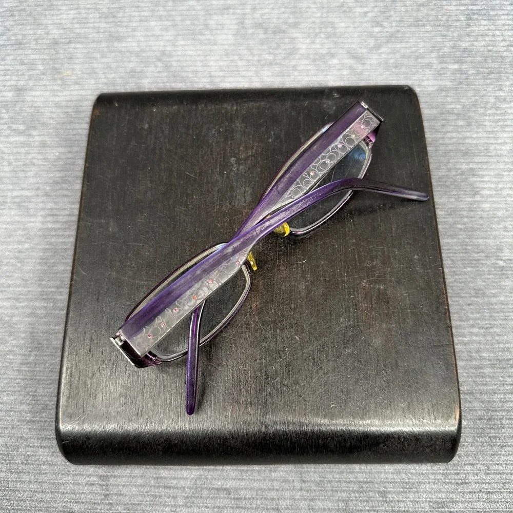 Takumi T9795 Purple Rectangular Y2K Eyeglasses Frames 50/17 135 Patented Tech